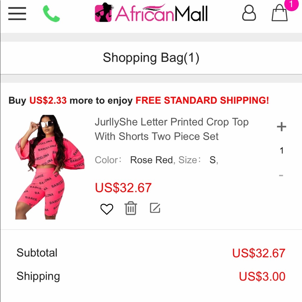 A Jurlly Letter Printed Crop Top & Shorts (Set)